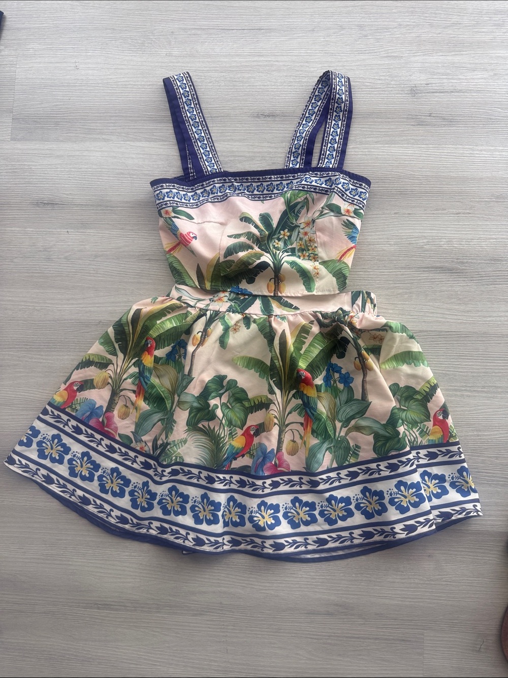 Tropical Parrot Print set  small
